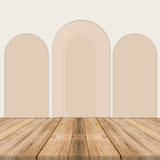 Allenjoy Ripple Arched Walls Backdrop Nude