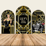 Allenjoy Roaring Gatsby Themed Bridal Shower Backdrop