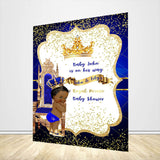 Allenjoy Royal Prince Baby Shower Backdrop Designed