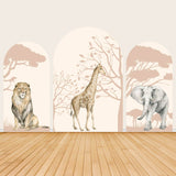 Allenjoy Safari Themed Birthday Party Backdrop Cover