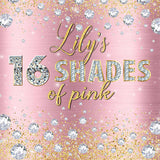 Allenjoy Shades Of Pink Sweet 16 Backdrop