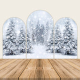 Allenjoy Snow Tree Trio Arch Wall Covers