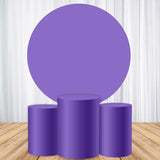 Allenjoy Solid Purple Backdrop Cover