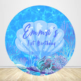 Allenjoy Underwater Mermaid Theme Birthday Party Backdrop