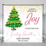 Allenjoy A Bundle Of Joy Xmas Custom Baby Shower Backdrop