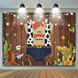 Allenjoy A Little Cow Boy Is On The Way Baby Showr Backdrop