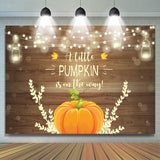 Allenjoy A Little Pumpkin Is On The Way Baby Shower Backdrop