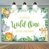 Allenjoy A Little Wild One Is On The Way Baby Shower Backdrop