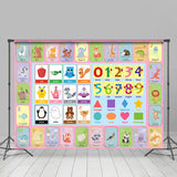 Allenjoy Abc Alphabet Cute Animal Kids Educational Backdrop