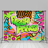 Allenjoy Abstract And Graffiti Fresh Prince Baby Shower Backdrop