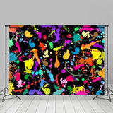 Allenjoy Abstract Graffiti Colorful Splash Party Backdrop