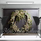 Allenjoy Abstract Wall Large Wreath Wedding Photo Backdrop