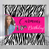 Allenjoy Abstract Zebra Texture Custom 10Th Birthday Backdrop