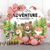 Allenjoy Adventure Awaits Animals Safari Birthday Backdrop