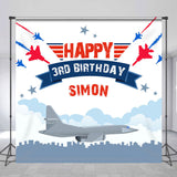 Allenjoy Air Show Plane City Custom 3Rd Birthday Backdrop