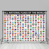 Allenjoy All National Flags Of The World Backdrop Party