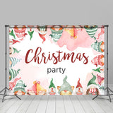 Allenjoy Animals In Christmas Red Green Hat Pink Backdrop For Party