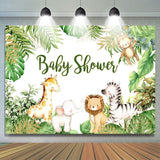 Allenjoy Animals Jungle Baby Shower Photogarphy Backdrop For Boy