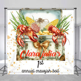 Allenjoy Annual Crawfish Boil Custom 1St Birthday Backdrop