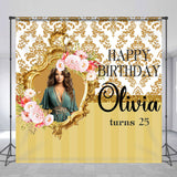 Allenjoy Antique Victorian Custom Photo Birthday Backdrop