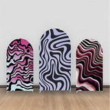 Allenjoy Assorted Purple Leopard Abstract Arch Backdrop Kit