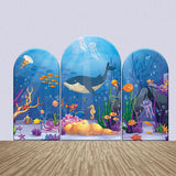 Allenjoy Assorted Undersea Animals Plants Arch Backdrop Kit