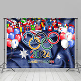 Allenjoy Australian Flag 2024 Olympic Games Sports Backdrop