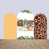 Allenjoy Baby Animals Leopard 1St Birthday Arch Backdrop Kit