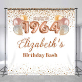 Allenjoy Back In 1964 Balloon 60Th Custom Birthday Backdrop