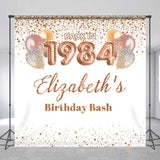 Allenjoy Back In 1984 Balloon 40Th Custom Birthday Backdrop