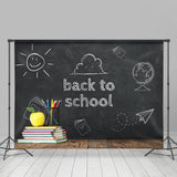 Allenjoy Back To School Chalkboard Books Photography Backdrops