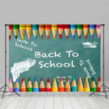 Allenjoy Back To School Chalkboard Pencils Photography Backdrop