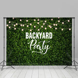 Allenjoy Backyard Party Light Leaves Housewarming Backdrop