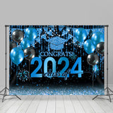 Allenjoy Balloo Flag Sparks Congrats Class Of 2023 Backdrop