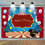 Allenjoy Balloon Circus Stage Photo Backdrop For Birthday