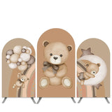 Allenjoy Balloon Teddy Night Baby Shower Arch Backdrop Kit