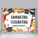 Allenjoy Barbecue Party Themed Graduation Celebration Backdrop