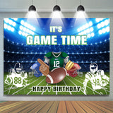 Allenjoy Baseball Game Time Field Happy Birthday Backdrop