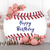 Allenjoy Baseball Sports Round Birthday Backdrop Boy