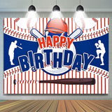 Allenjoy Baseball Teens Happy Birthday Backdrop Boys