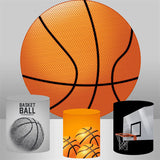 Allenjoy Basketball Happy Birthday Round Backdrop Kit Boys