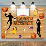 Allenjoy Basketball Sneakers Happy Birthday Backdrop Boy