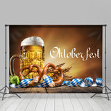 Allenjoy Beer Pretzels German Oktoberfest Festival Backdrop