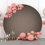 Allenjoy Black And Grey Gradient Circle Birthday Backdrop