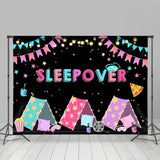 Allenjoy Black Light Tents Girls Sleepover Party Backdrop