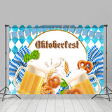 Allenjoy Blue Flag Oktoberfest German Festival Backdrop