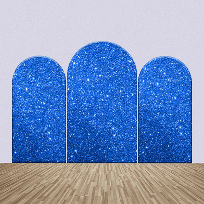 Bluearc Backdrop Allenjoy Blue Glitter Sequin Simple Party Arch Backdrop Kit – Allenjoy ...