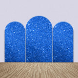 Allenjoy Blue Glitter Sequin Simple Party Arch Backdrop Kit