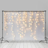 Allenjoy Blurred And Shining White Gender Reveal Backdrop