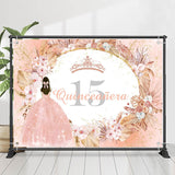 Allenjoy Bohemia Flowers Quinceanera 15Th Birthday Backdrop